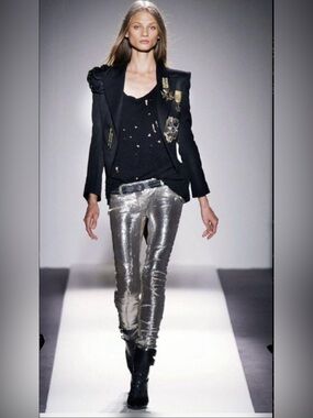 SS10 Balmain by Decarnin Sequin Biker Pants